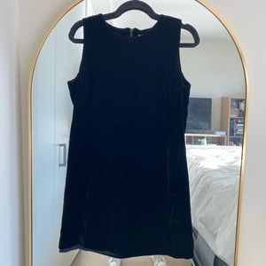 Gap Vintage Black Velvet Dress 10
